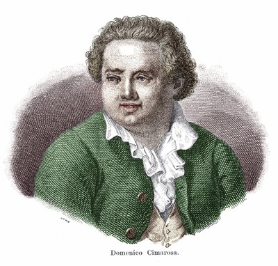 Ritratto di Domenico Cimarosa (1749 -1801), compositore italiano da Unknown artist