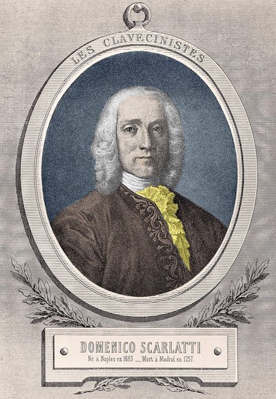 Ritratto di Domenico Scarlatti (1685 - 1757) compositore italiano da Unknown artist