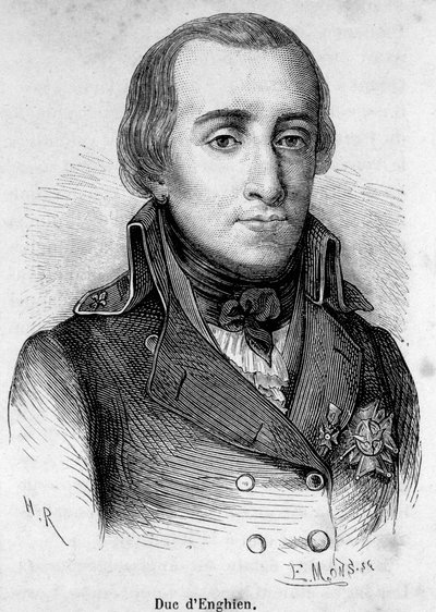 Ritratto di Louis Antoine Henri de Bourbon, Duca di Enghien (1772-1804), principe francese, fucilato da Bonaparte il 21 marzo 1804 da Unknown artist