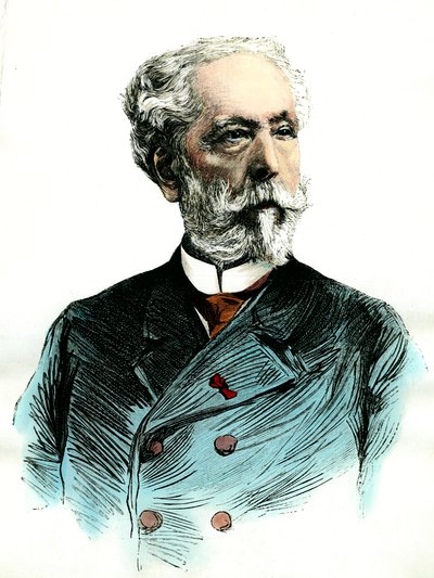 Ritratto di Edouard Lalo (1823-1892) compositore francese da Unknown artist