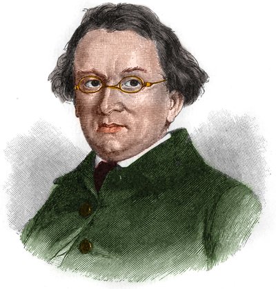 Ritratto di Eduard Mörike (1804-1875), scrittore romantico tedesco. da Unknown artist