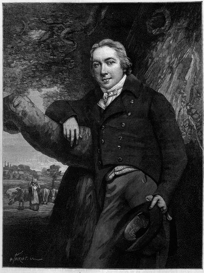 Ritratto di Edward Jenner (1749-1823), medico e naturalista inglese, inventore del vaccino contro il vaiolo. Da un