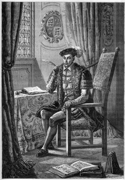 Ritratto di Edoardo VI (1537-1553) - Ritratto del re Edoardo VI d