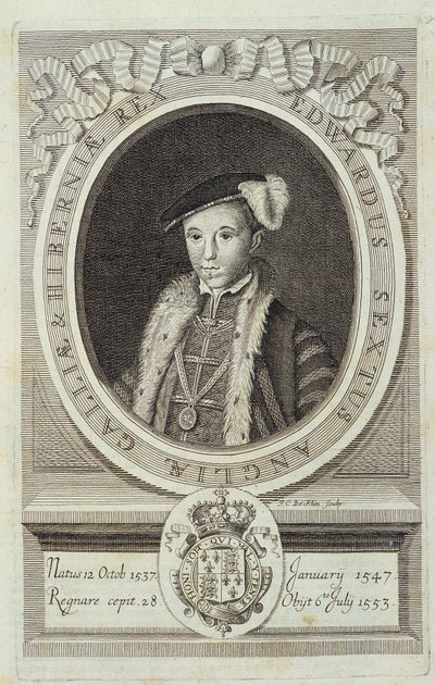 Ritratto di Edoardo VI in "Historia Reformationis Ecclesiae Anglicanae...", Ginevra da Unknown artist