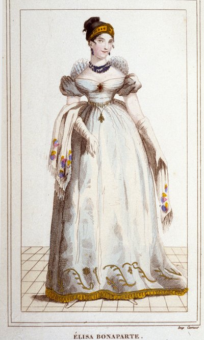 Ritratto di Elisa Bonaparte (Maria Anna detta Eliza) da Unknown artist