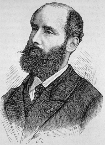 Ritratto di Emile Keratry (1832-1904). Incisione della fine del XIX secolo in 