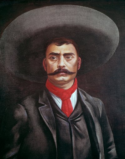Ritratto di Emiliano Zapata (1879-1919), messicano da Unknown artist