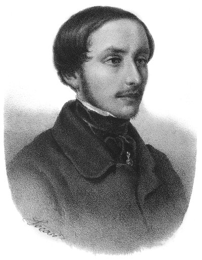 Ritratto di Emilio Dandolo (1830-1859) figura del Risorgimento italiano - incisione da Unknown artist