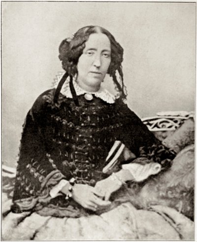 Ritratto di Emma Roberts, fidanzata per alcuni mesi del patriota italiano Giuseppe Garibaldi (1807-1882). Da una fotografia. Collezione privata da Unknown artist