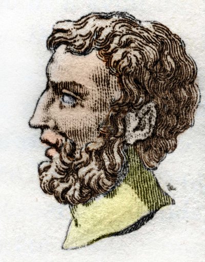 Ritratto di Epaminonda, generale e statista beotico appartenente al Partito Democratico (-418 - -362). da Unknown artist