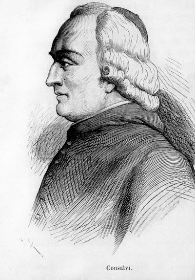 Ritratto di Ercole Consalvi (1757-1824), Cardinale Segretario di Stato di Pio VII. da Unknown artist