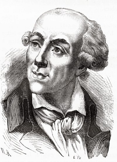 Ritratto di Etienne Clavière (1768-1793), Ministro delle Finanze nel governo Girondino (marzo 1792) - in Histoire de France di Henri Martin da Unknown artist