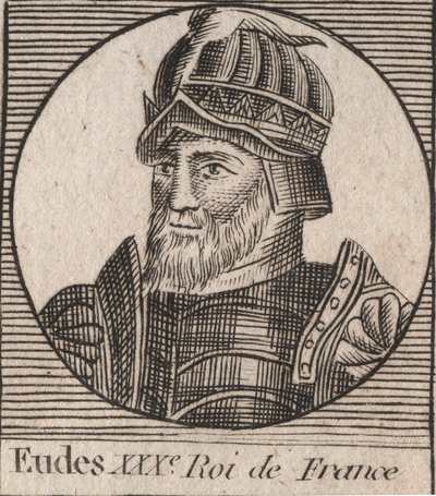 Ritratto di Eudes (Odone) (ca. 860 - 898), Conte di Parigi e Troyes, poi Re di Francia - Eudes conte di Parigi eletto al trono francese dopo la deposizione di Carlo l