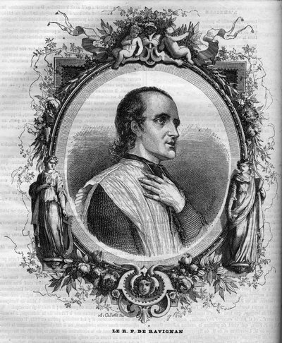 Ritratto di Padre Delacroix de Ravignan (1795-1858), gesuita francese da Unknown artist