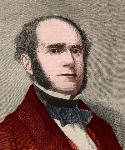 Ritratto di Fitz-Greene Halleck (1790-1867), poeta americano. Incisione in "The Illustrated London News" del 23 gennaio 1858 da Unknown artist