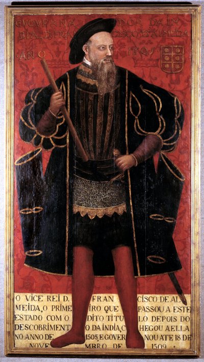 Ritratto di Francisco De Almeida (1450-1510) esploratore soldato e primo viceré dell