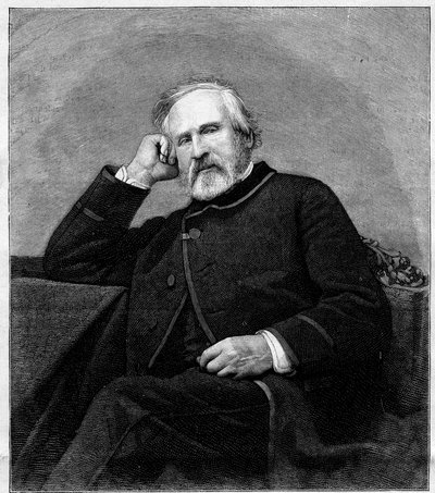 Ritratto di François Auguste Biard (1798-1882), pittore francese. Incisione in "Le Monde Illustré" n°1318 del 1 luglio 1882. da Unknown artist