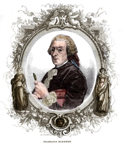 Ritratto di Francois Boucher (1703-1770), pittore francese. da Unknown artist