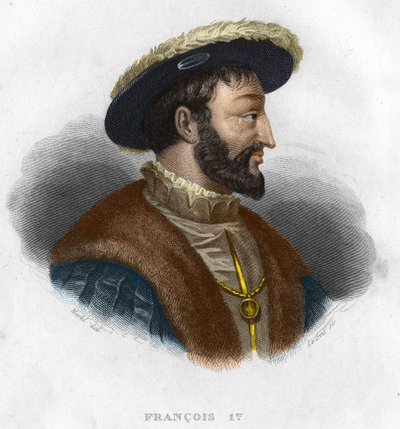 Ritratto di Francesco I (1494 - 1547) Re di Francia da Unknown artist