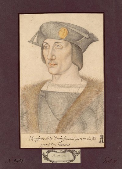 Ritratto di François I de La Rochefoucauld, conte de La Rochefoucauld da Unknown artist
