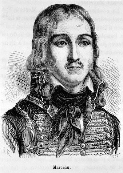 Ritratto di François Séverin Desgraviers Marceau (1769-1796), generale francese da Unknown artist