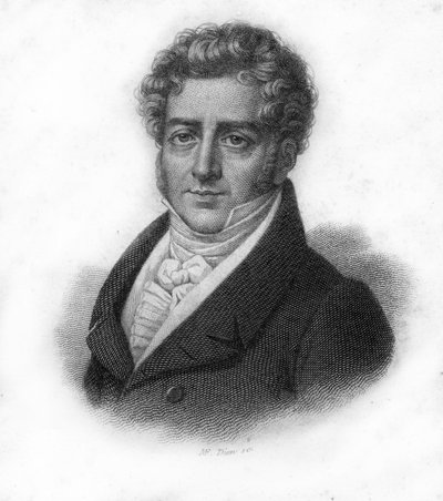 Ritratto di François Adrien Boieldieu (1775 - 1834), compositore francese, incisione del XIX secolo da Unknown artist