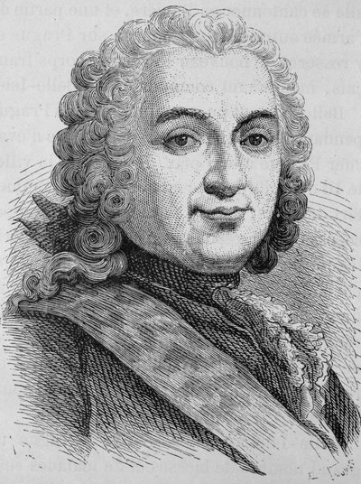 Ritratto di François de Chevert (1695 - 1769). Incisione della fine del XIX secolo in "Histoire de France" di H. Martin da Unknown artist