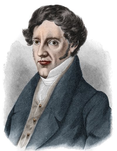 Ritratto di Franz Grillparzer (1791-1872), drammaturgo austriaco. da Unknown artist