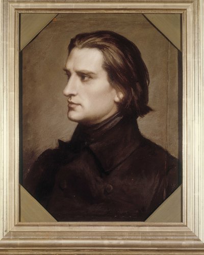 Ritratto di Franz Liszt (1811-1886), compositore e pianista ungherese. da Unknown artist