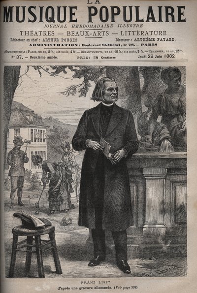 Ritratto di Franz Liszt (1811-1886), compositore, pianista e direttore d