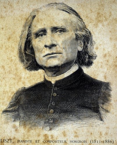 Ritratto di Franz Liszt, pianista e compositore ungherese (1811 - 1886) - in "I Contemporanei", fine XIX secolo da Unknown artist