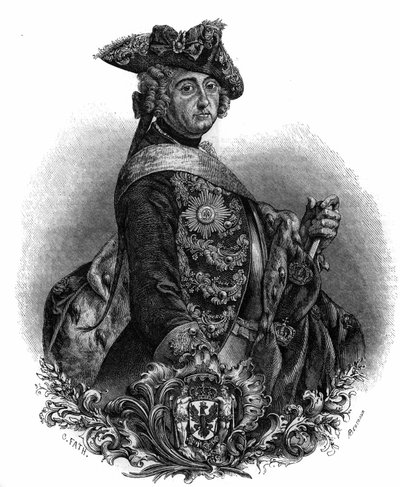 Ritratto di Federico II (1712-1786), Re di Prussia, noto come Federico il Grande da Unknown artist