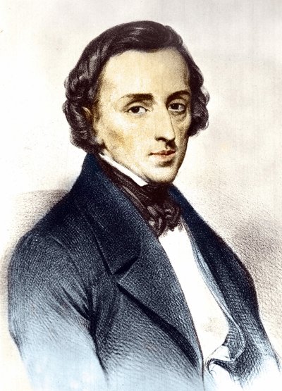 Ritratto di Fryderyk Chopin (1810-1849), compositore polacco da Unknown artist