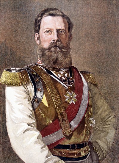 Ritratto di Federico III (1831-1888), Imperatore di Germania e Re di Prussia. da Unknown artist