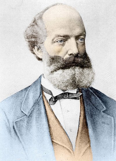 Ritratto di Friedrich August Kekulé von Stradonitz chimico tedesco da Unknown artist