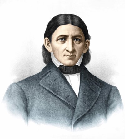 Ritratto di Friedrich Fröbel (1782 - 1852) pedagogo tedesco. da Unknown artist
