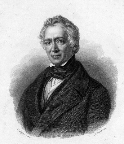 Ritratto di Friedrich Ludwig von Raumer, storico tedesco (1781-1873) da Unknown artist