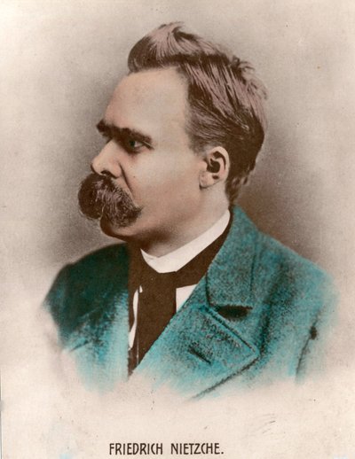Ritratto di Friedrich Nietzsche (1844 - 1900), filosofo tedesco. Incisione del XIX secolo da Unknown artist