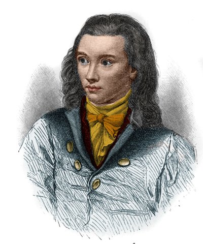 Ritratto di Friedrich von Hardenberg, detto Novalis (1772-1801), poeta tedesco del movimento romantico. da Unknown artist