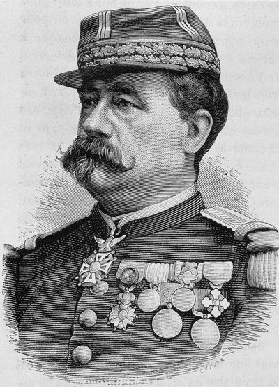 Ritratto del Generale Carré de Bellemarre. Incisione della fine del XIX secolo in "Histoire de France" di H. Martin. da Unknown artist
