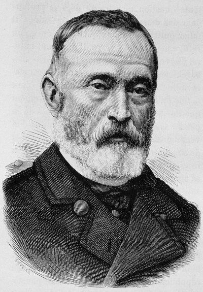 Ritratto del generale Clément Thomas (1809 - 1871). Incisione della fine del XIX secolo in "Storia di Francia" di H. Martin da Unknown artist