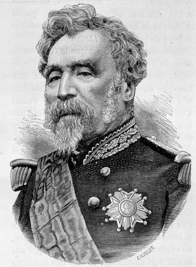 Ritratto del Generale de la Motterouge. Incisione della fine del XIX secolo in "Storia di Francia" di H. Martin da Unknown artist