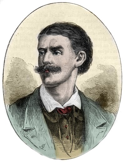 Ritratto di Georg August Schweinfurth (1836-1925) esploratore, botanico e antropologo tedesco - incisione da 