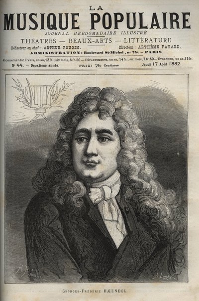 Ritratto di George Frederick Handel da Unknown artist