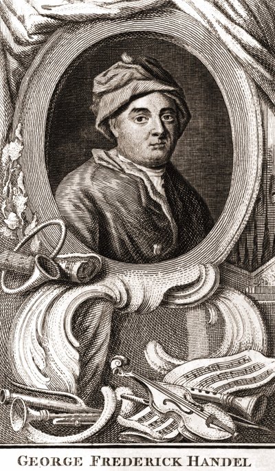 Ritratto di George Frederick Handel da Unknown artist
