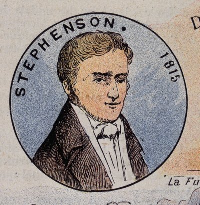Ritratto di George Stephenson nel 1815 (1781 -1848), ingegnere britannico (prima locomotiva a vapore nel 1814) da Unknown artist