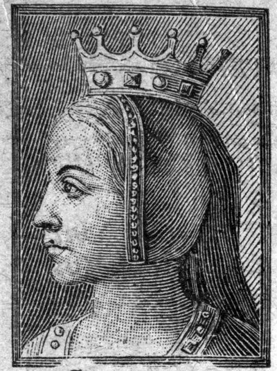 Ritratto di Gerberga di Sassonia, Regina di Francia, moglie di Luigi IV d