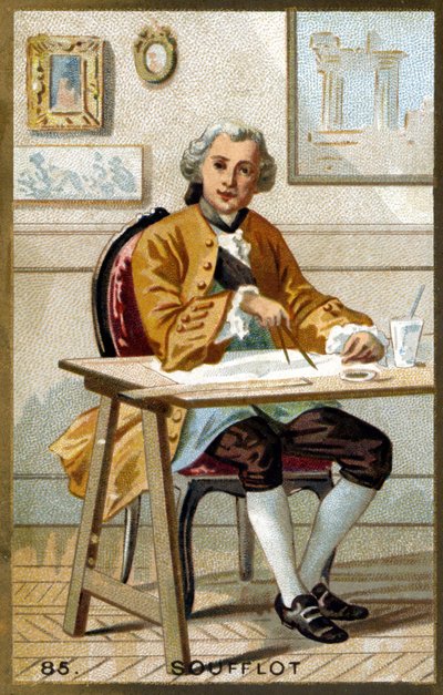 Ritratto di Germain Soufflot (1713 - 1780), architetto francese (cromolitografia della fine del XIX secolo) da Unknown artist