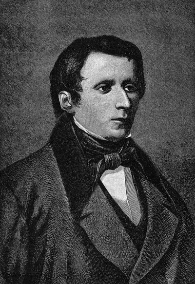 Ritratto di Giacomo Leopardi (1798-1837), scrittore italiano da Unknown artist
