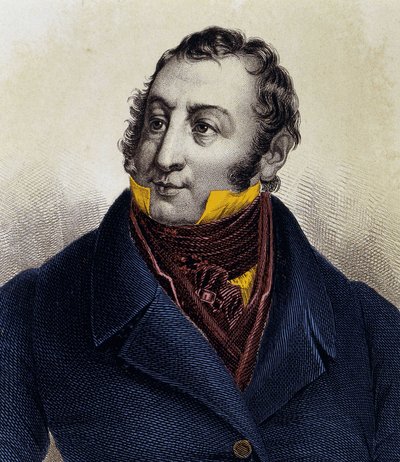 Ritratto di Gioacchino Rossini, incisione XIX secolo da Unknown artist